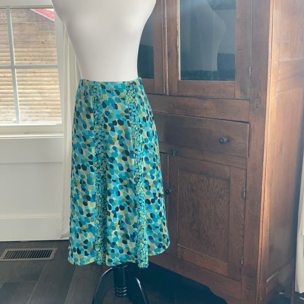 Kim Rogers Multicolored A-line Chiffon Skirt, S